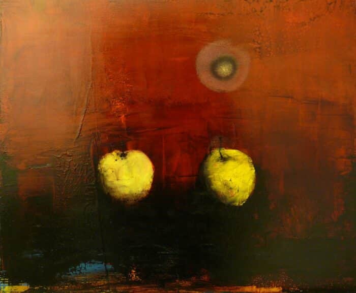 Les deux pommes jaunes